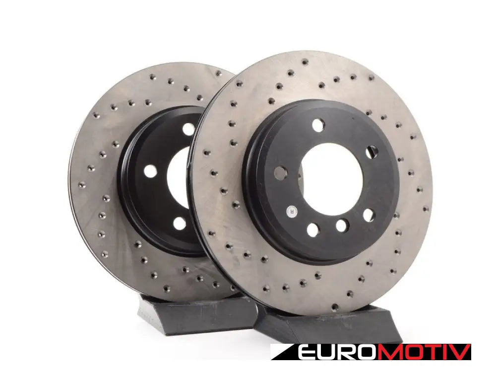 Cross-Drilled Brake Rotors - Front