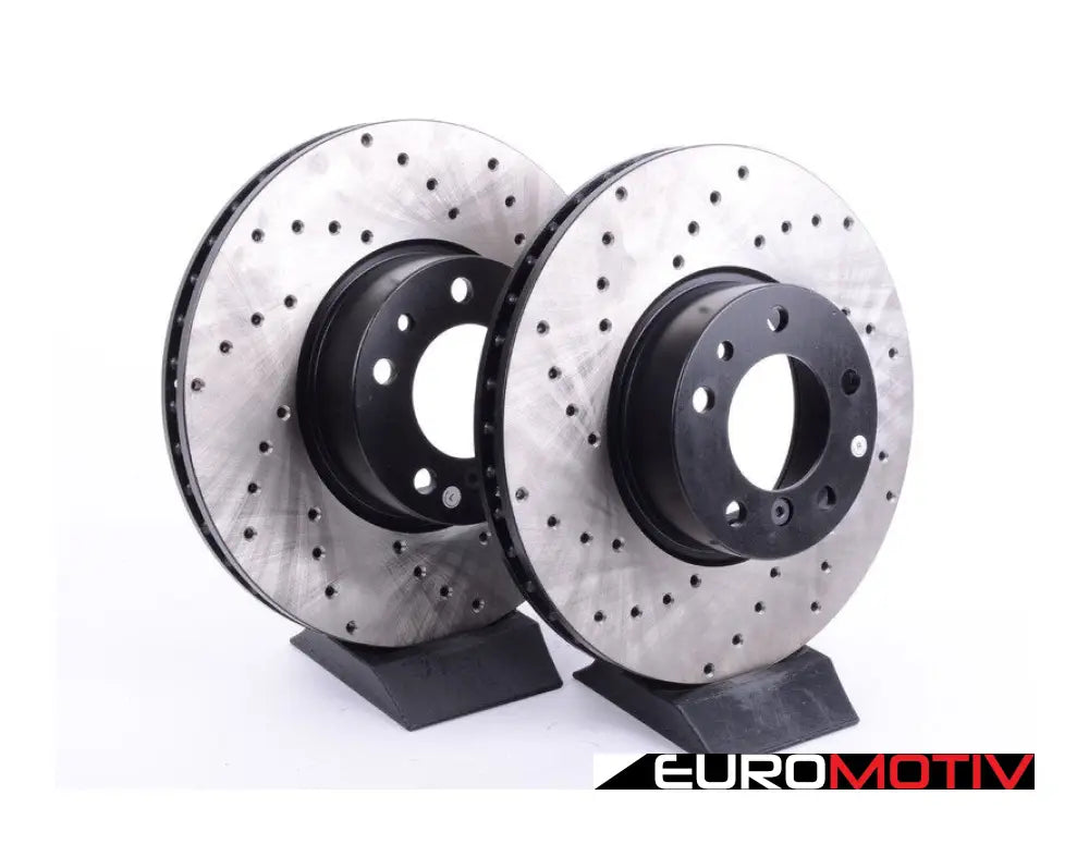 Cross-Drilled Brake Rotors - Front