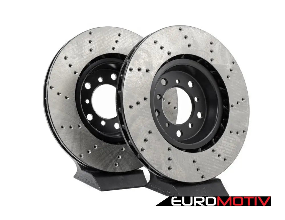 Cross-Drilled Brake Rotors - Front