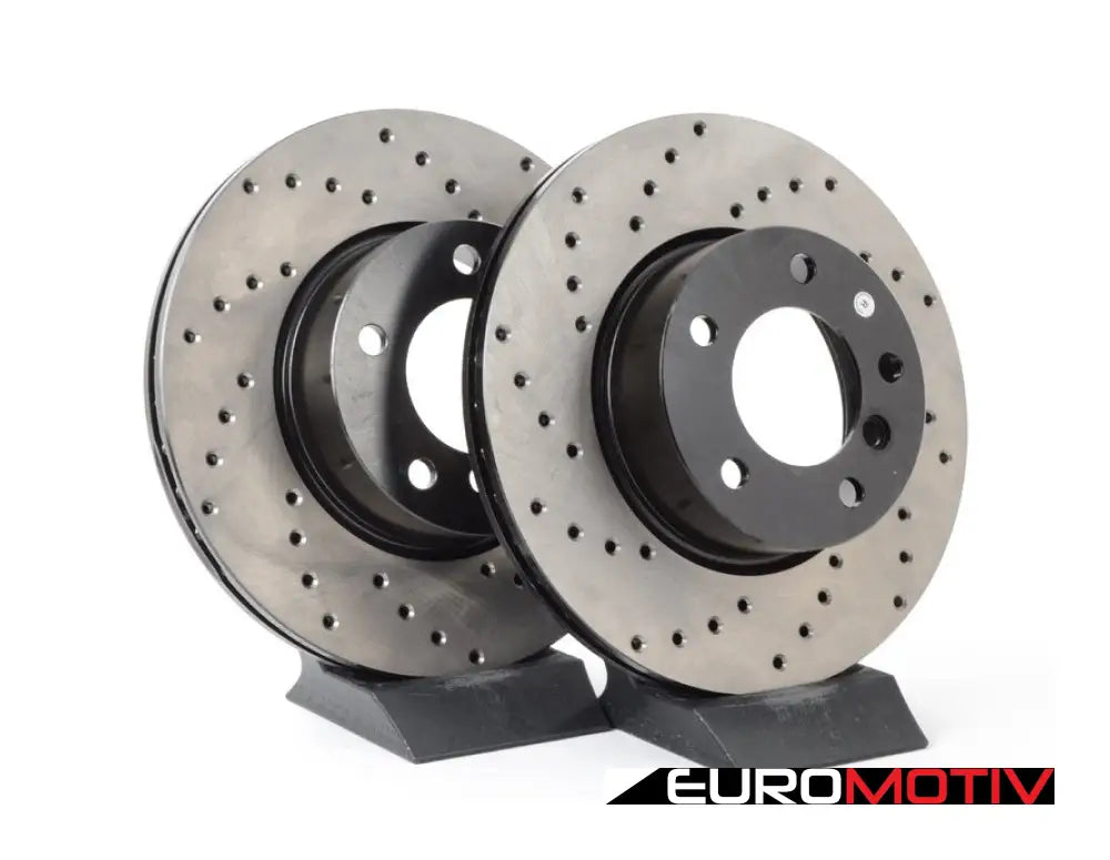 Cross-Drilled Brake Rotors - Front