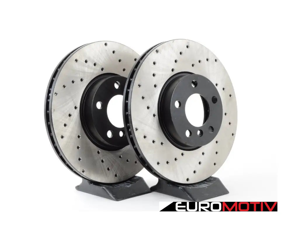 Cross-Drilled Brake Rotors - Front