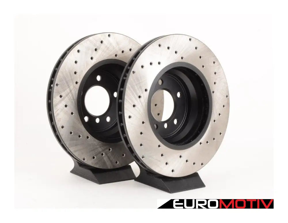 Cross-Drilled Brake Rotors - Front