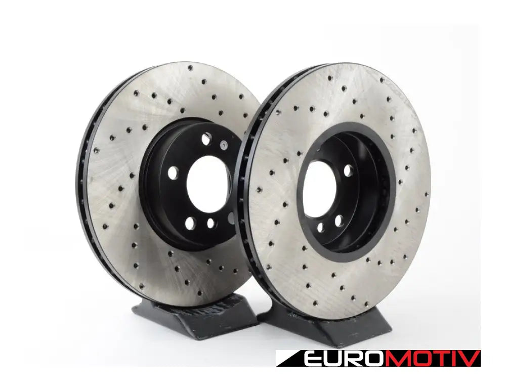 Cross-Drilled Brake Rotors - Front