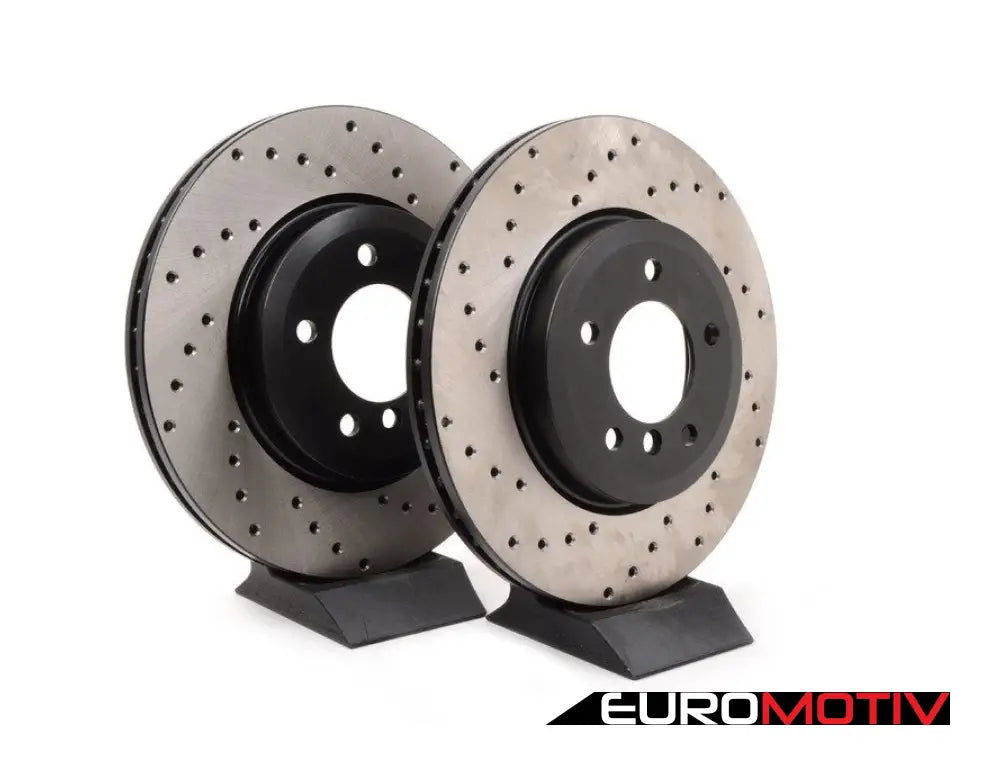 Cross-Drilled Brake Rotors - Front