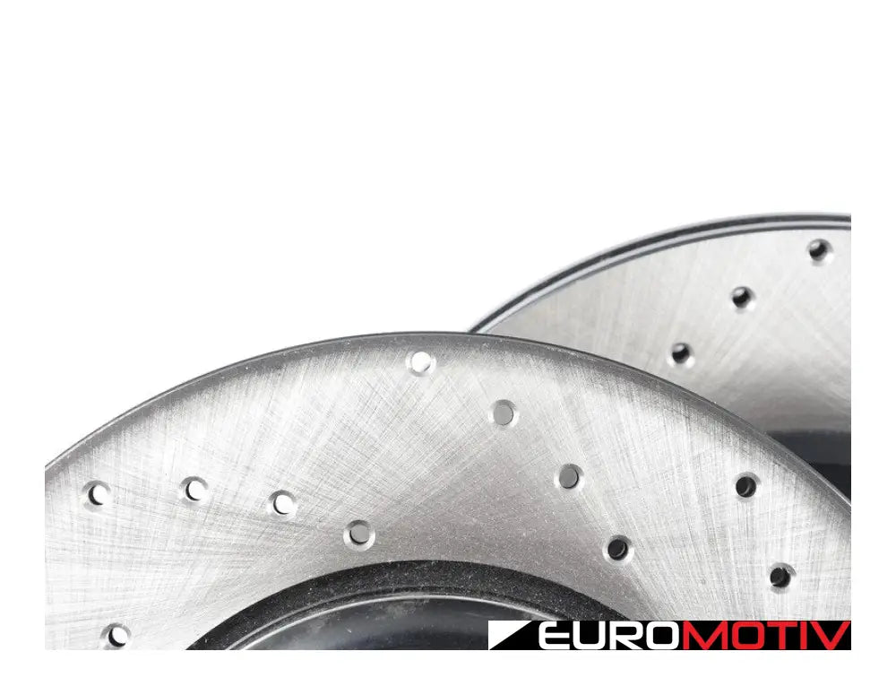 Cross-Drilled Brake Rotors - Front