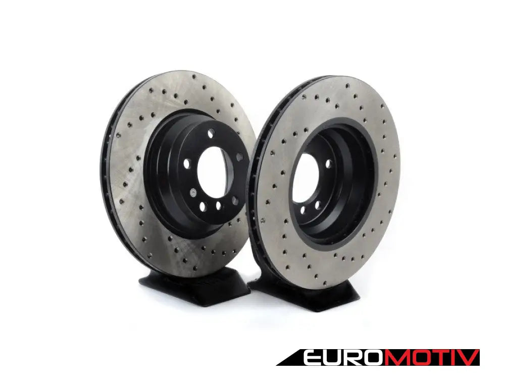 Cross-Drilled Brake Rotors - Front