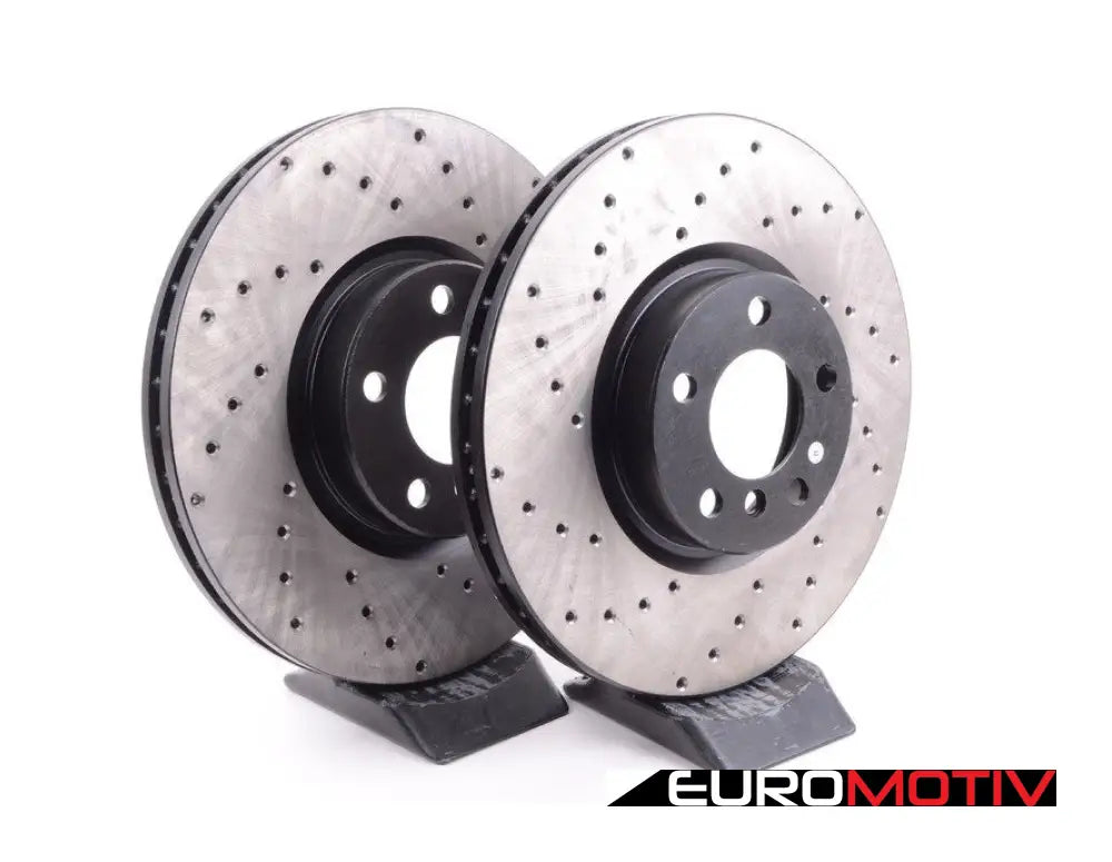 Cross-Drilled Brake Rotors - Front