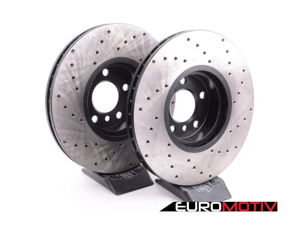 Cross-Drilled Brake Rotors - Front