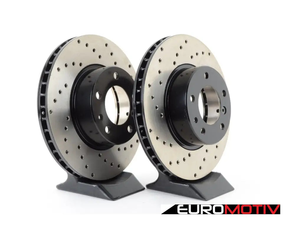 Cross-Drilled Brake Rotors - Front