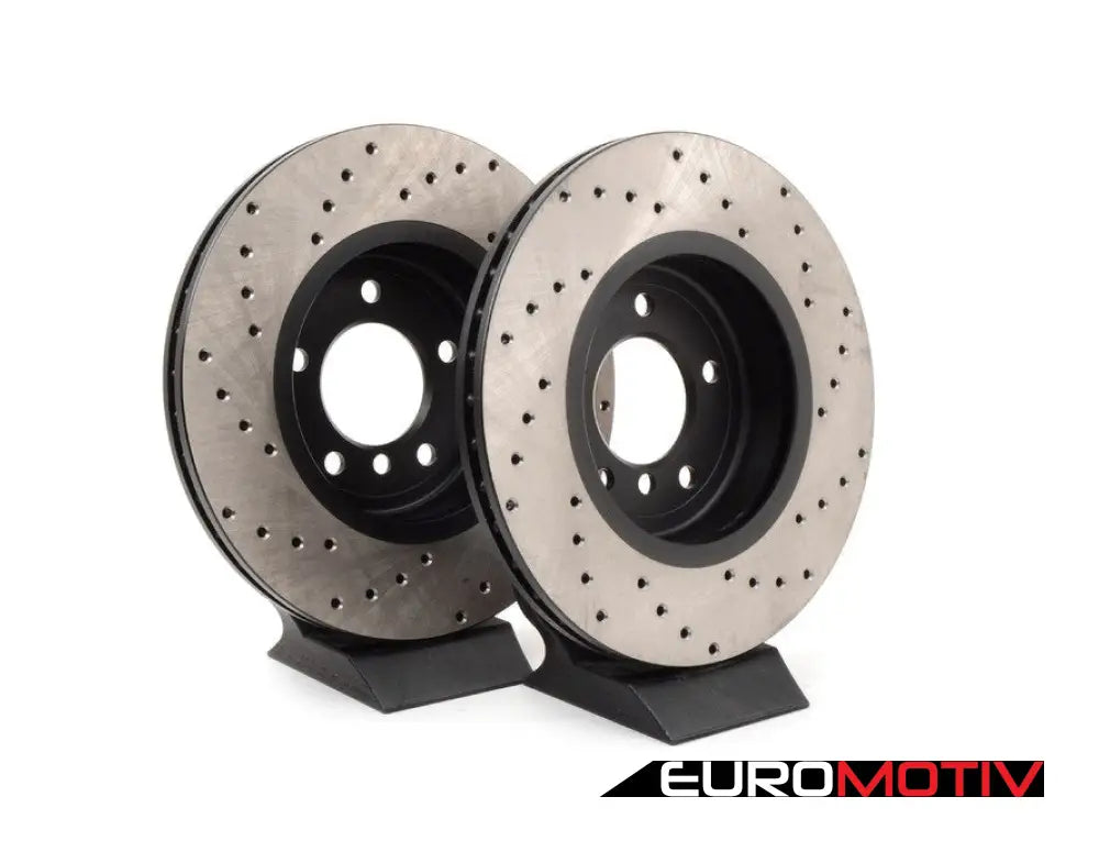 Cross-Drilled Brake Rotors - Front