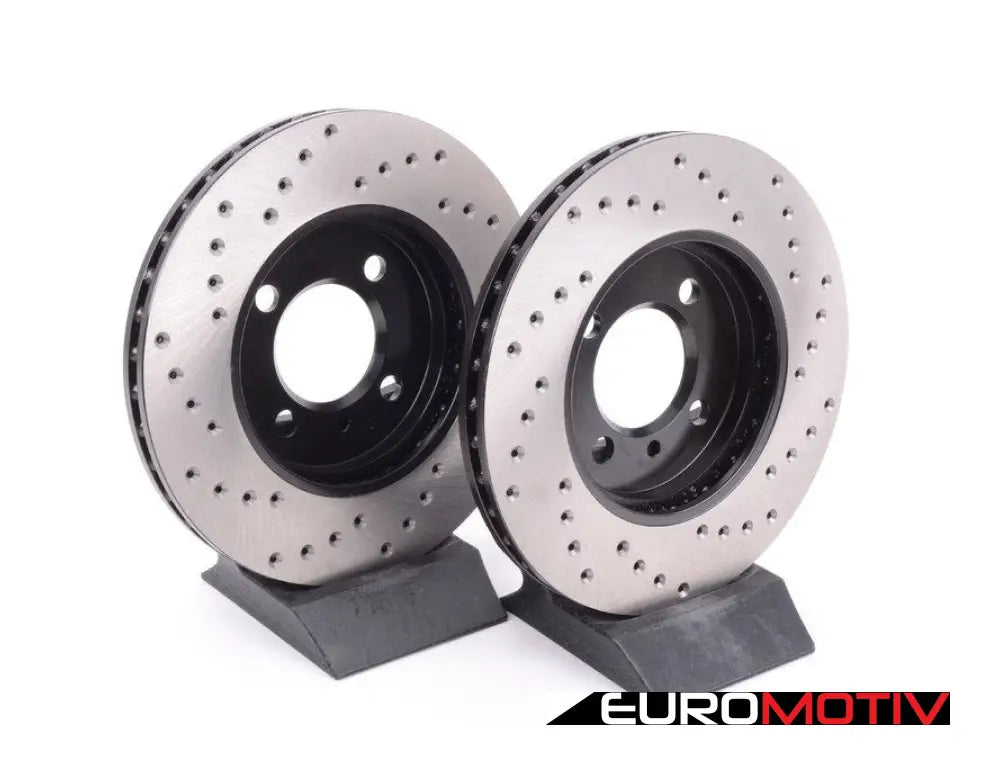 Cross-Drilled Brake Rotors - Front