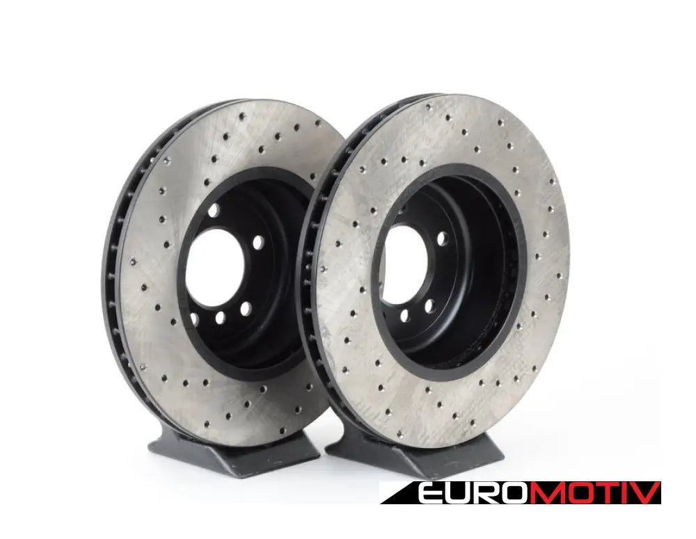 Cross-Drilled Brake Rotors - Front