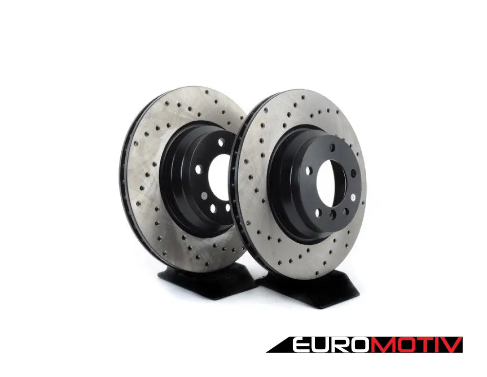 Cross-Drilled Brake Rotors - Front