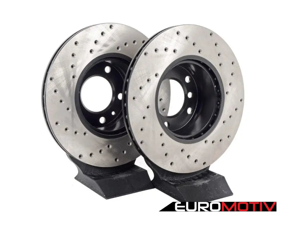 Cross-Drilled Brake Rotors - Front