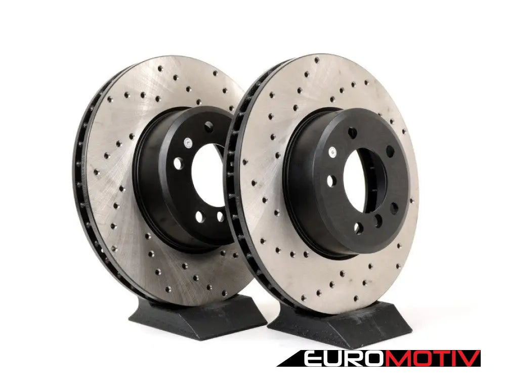 Cross-Drilled Brake Rotors - Front