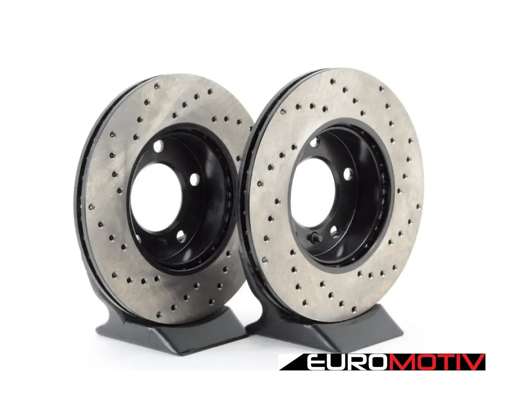 Cross-Drilled Brake Rotors - Front