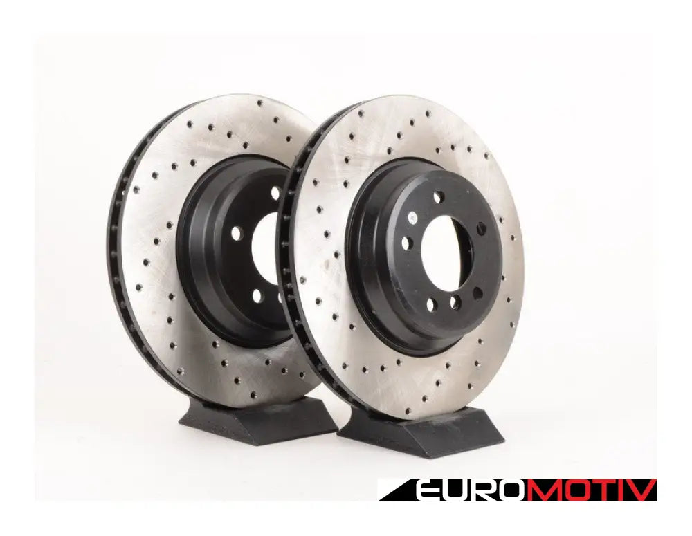 Cross-Drilled Brake Rotors - Front