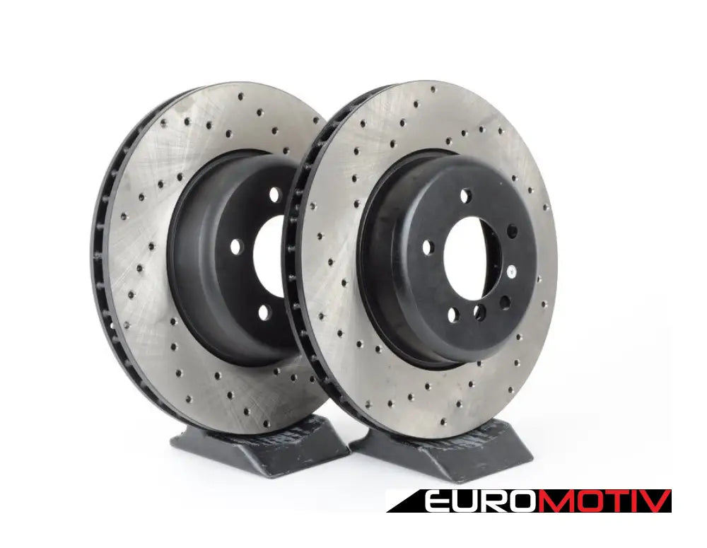 Cross-Drilled Brake Rotors - Front