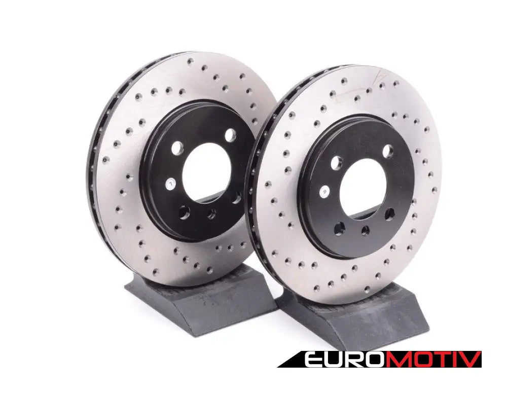 Cross-Drilled Brake Rotors - Front