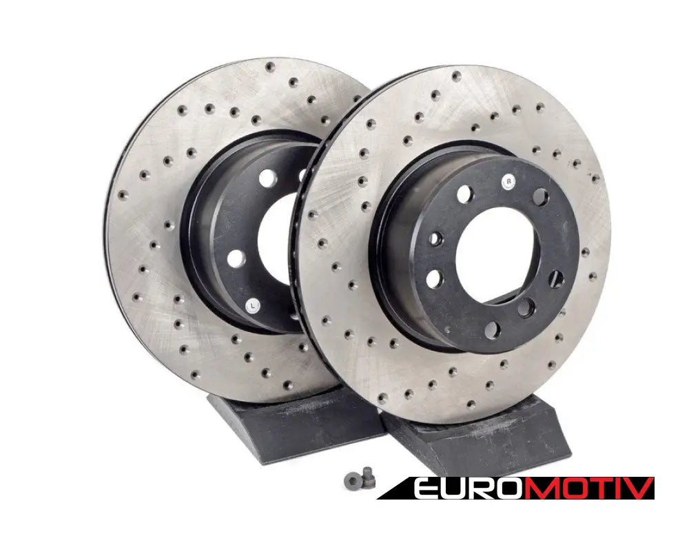 Cross-Drilled Brake Rotors - Front