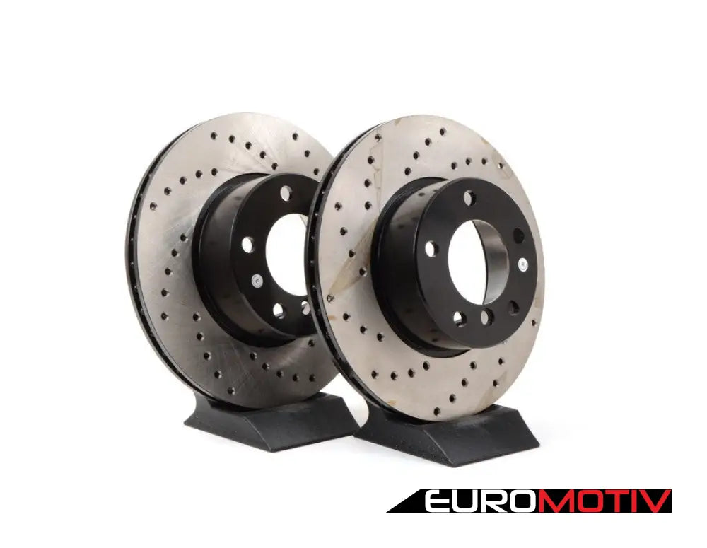 Cross-Drilled Brake Rotors - Front