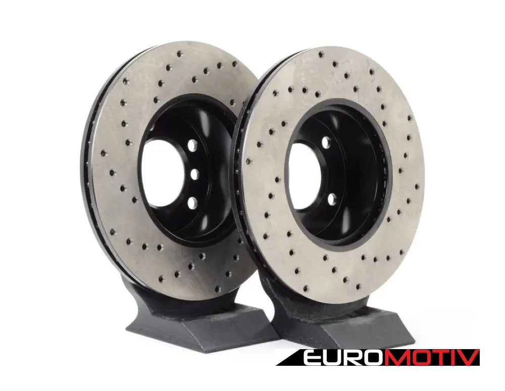 Cross-Drilled Brake Rotors - Front