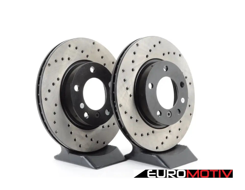 Cross-Drilled Brake Rotors - Front