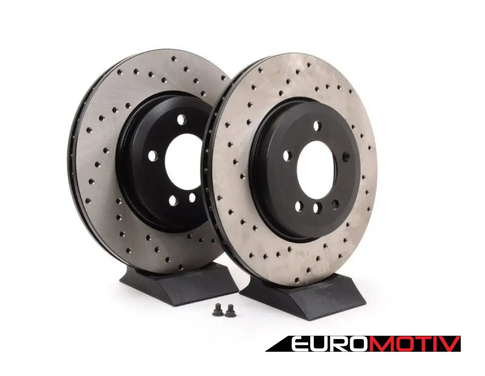 Cross-Drilled Brake Rotors - Front