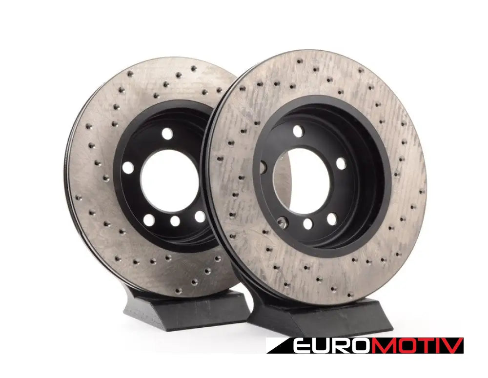 Cross-Drilled Brake Rotors - Front