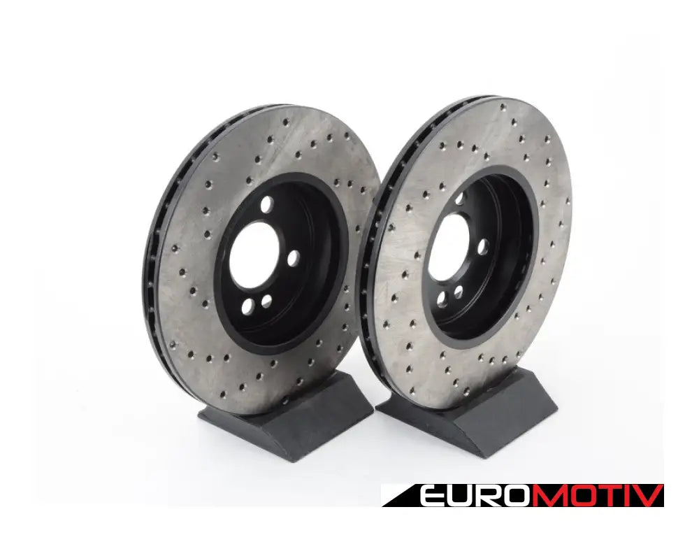 Cross-Drilled Brake Rotors - Front Pair 11.57’ (294X22)