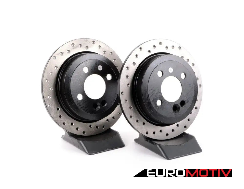 Cross-Drilled Brake Rotors - Rear 10.19’ (259X10)