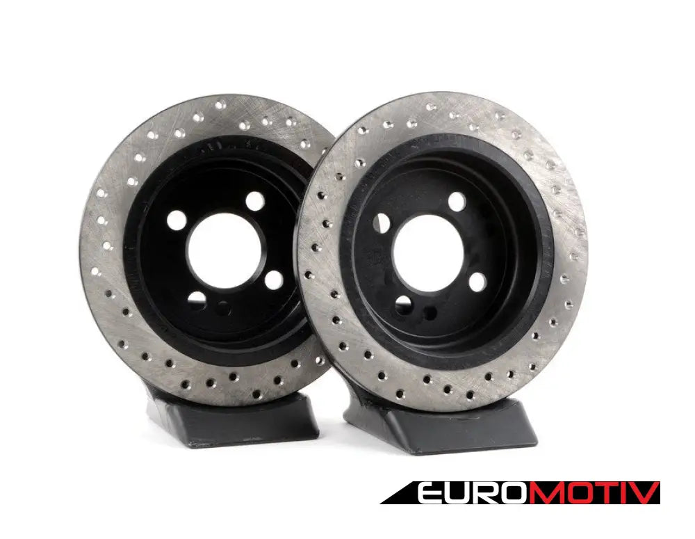 Cross-Drilled Brake Rotors - Rear 10.19’ (259X10)