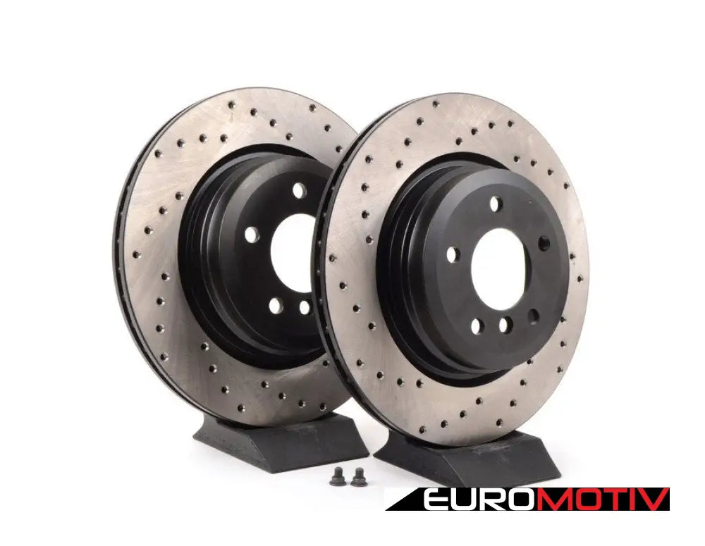 Cross-Drilled Brake Rotors - Rear