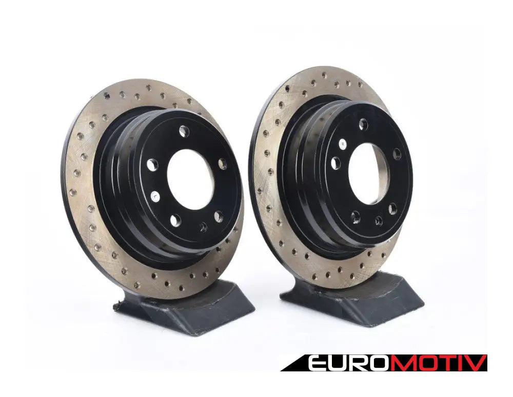 Cross-Drilled Brake Rotors - Rear