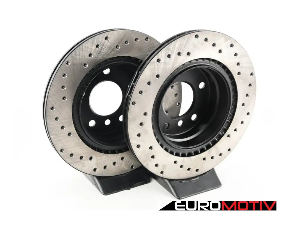 Cross-Drilled Brake Rotors - Rear