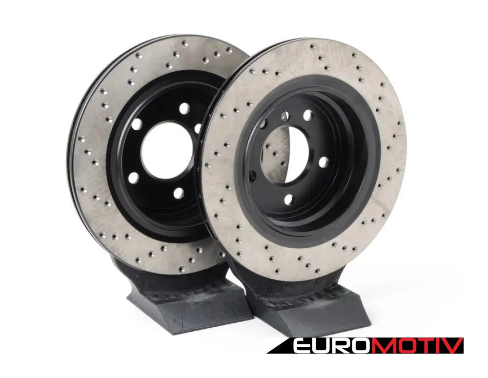 Cross-Drilled Brake Rotors - Rear