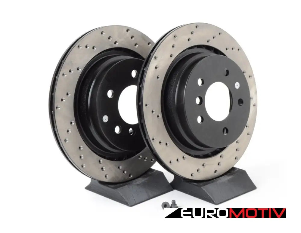 Cross-Drilled Brake Rotors - Rear