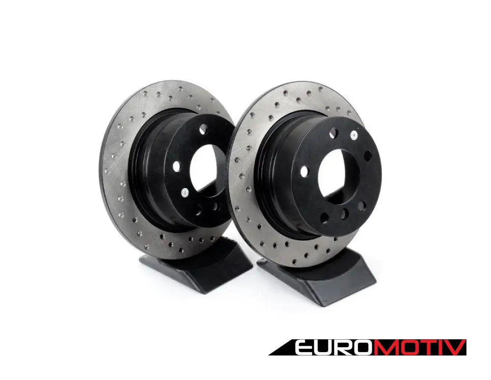 Cross-Drilled Brake Rotors - Rear