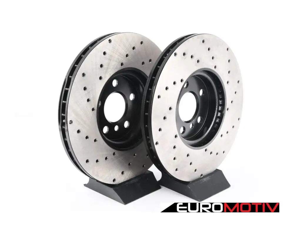 Cross Drilled Front Jcw Rotors - Pair 13.189’ (335X30)