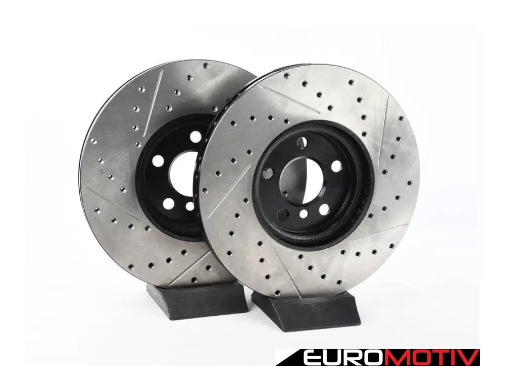 Cross Drilled & Slotted Front Jcw Rotors - Pair 13.189’ (335X30)