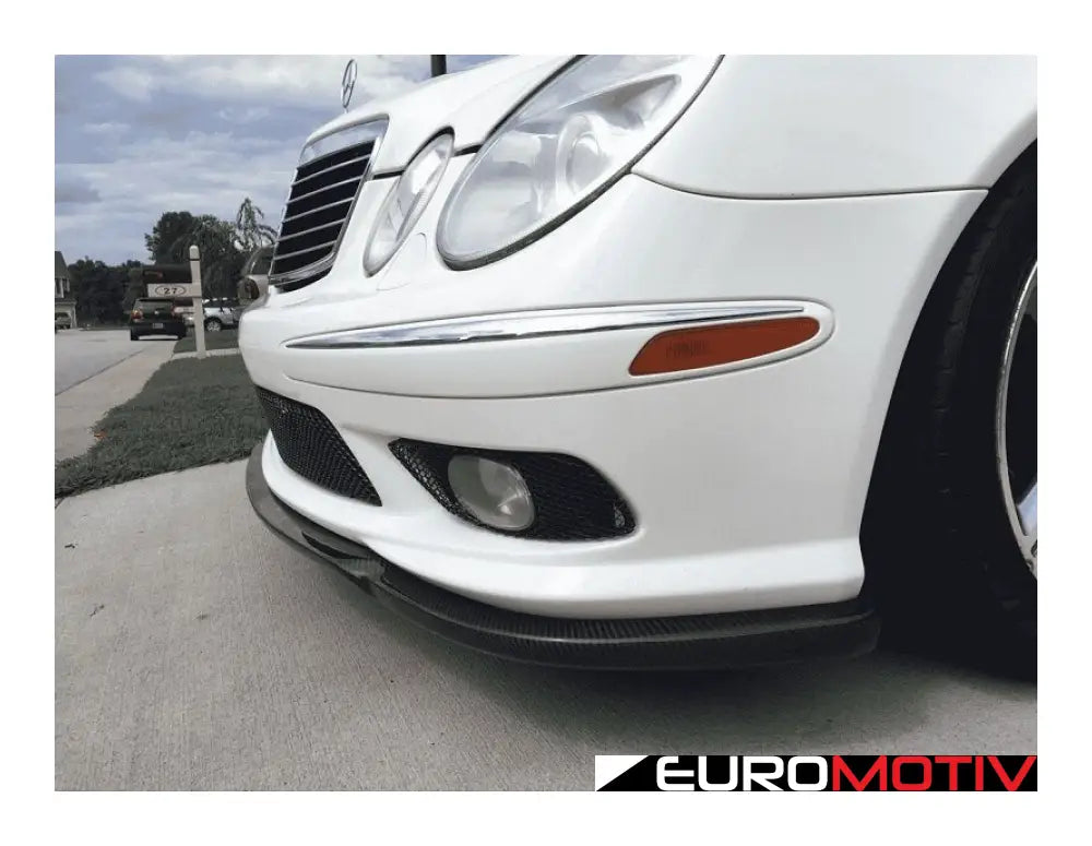 Cs Designed W211 E55 Carbon Fiber Front Lip Spoiler