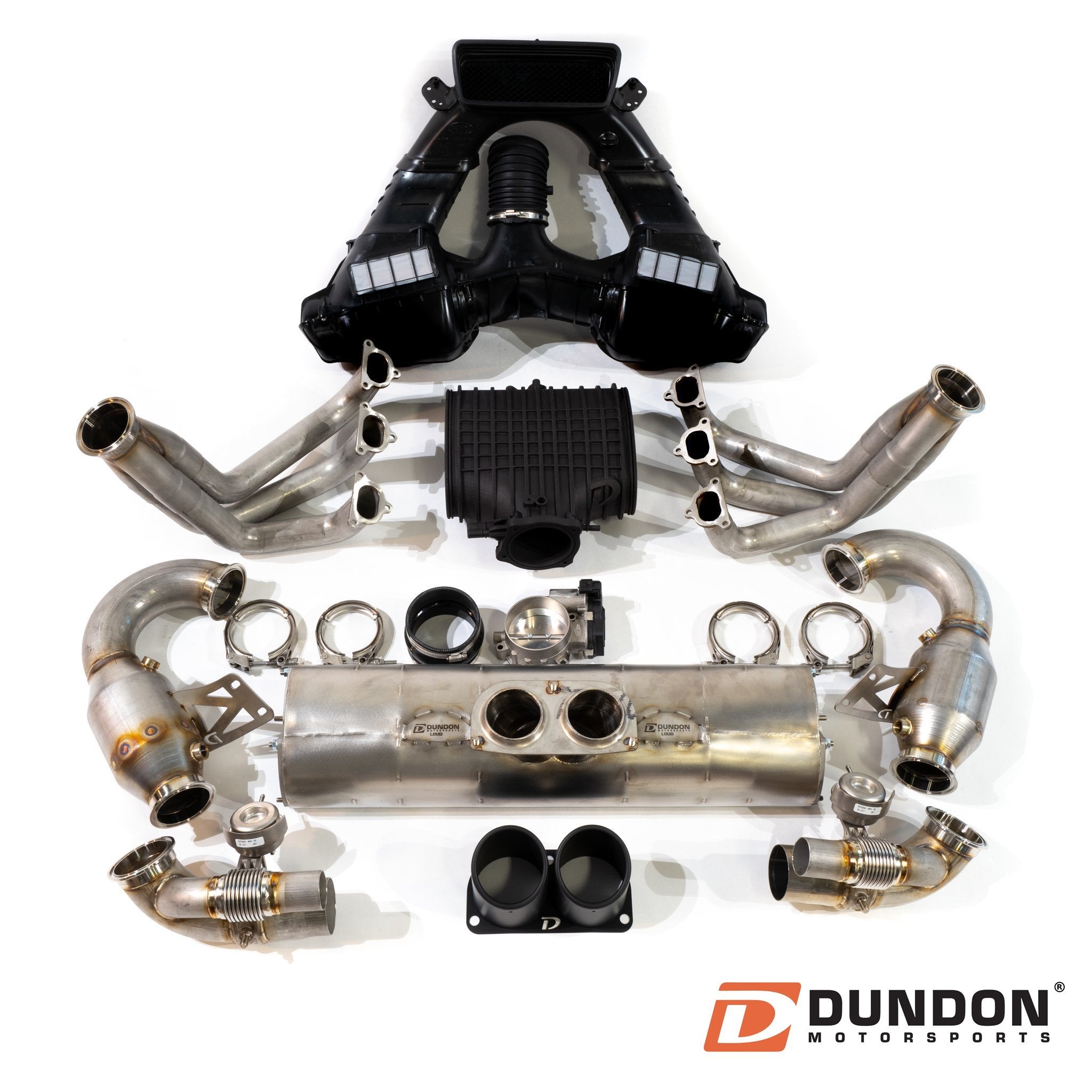 D3 Street Header/93mm Intake Kit/Optional Lifetime Muffler Power Package (2014-2016 991.1 GT3)