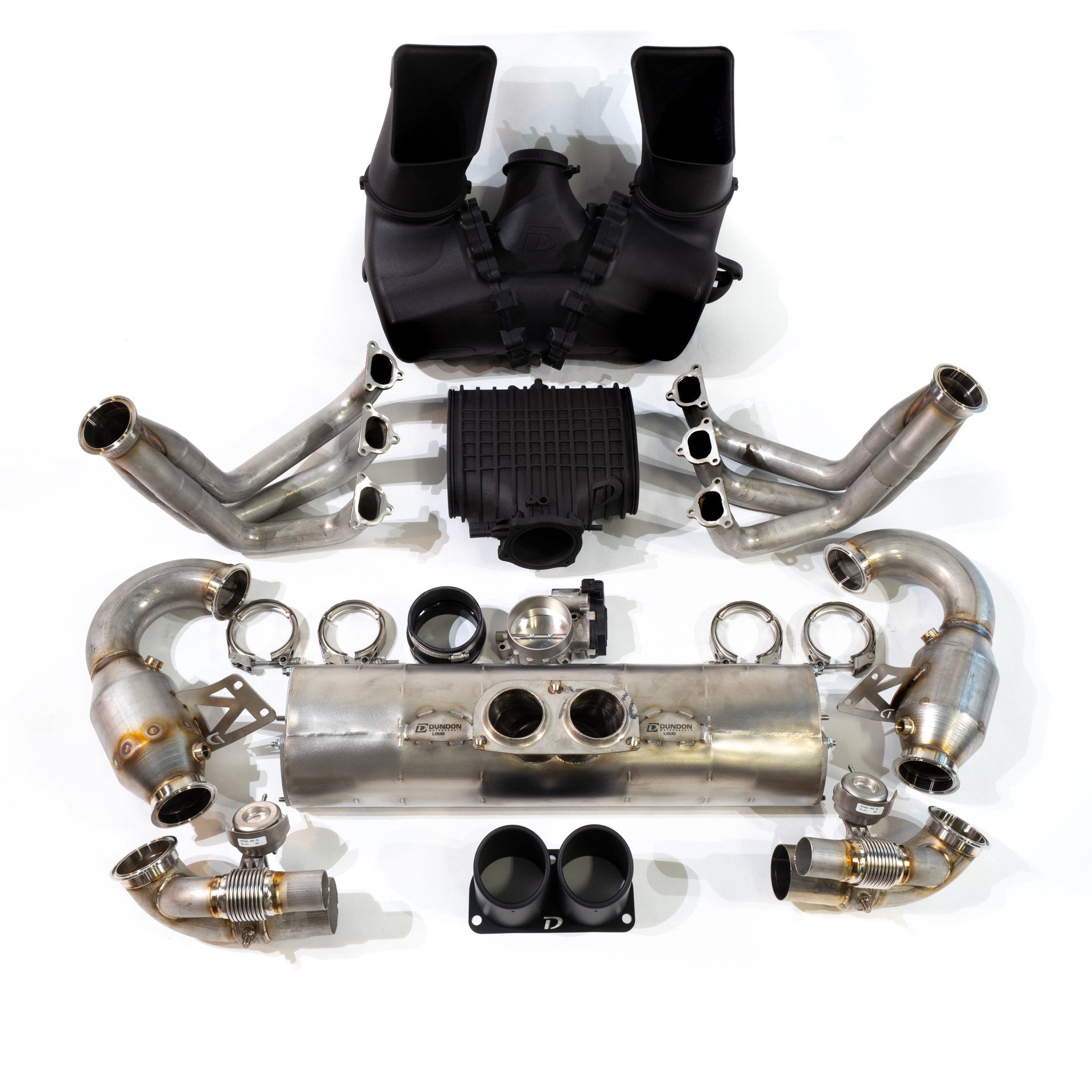 D3 Street Header/93mm Intake Kit/Optional Lifetime Muffler Power Package (2018-2019 991.2 GT3)