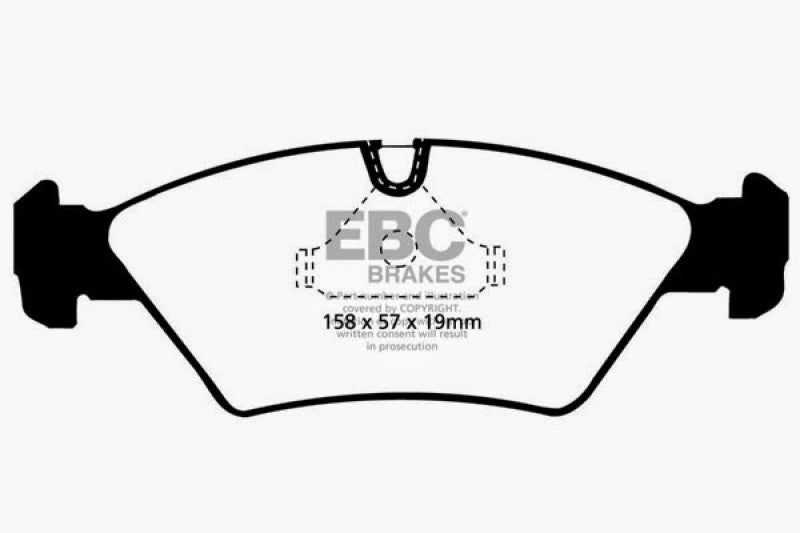 EBC 87-91 BMW M3 2.3 (E30) Redstuff Front Brake Pads