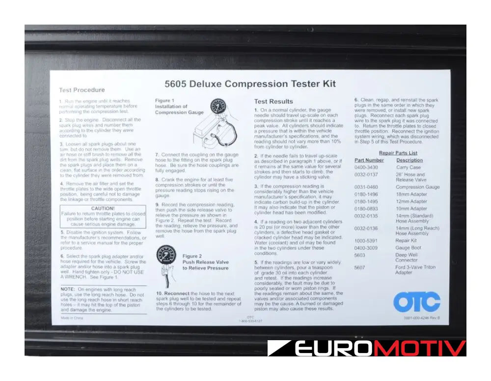 Deluxe Compression Tester