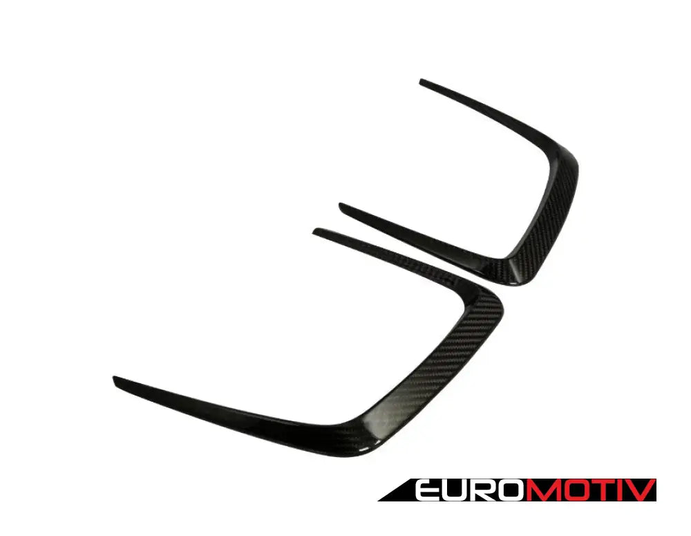 Dry-Carbon Fiber Hood Scoop Trim