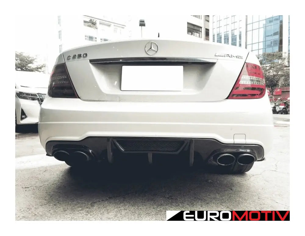 Dtm Designed W204 Facelift Carbon Fiber Diffuser