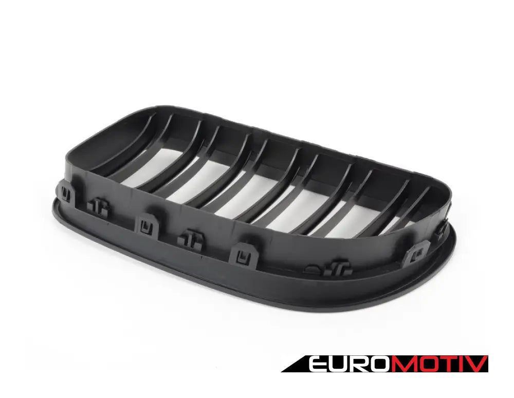 Dual Slats Blackout Grille Set - Matte Black