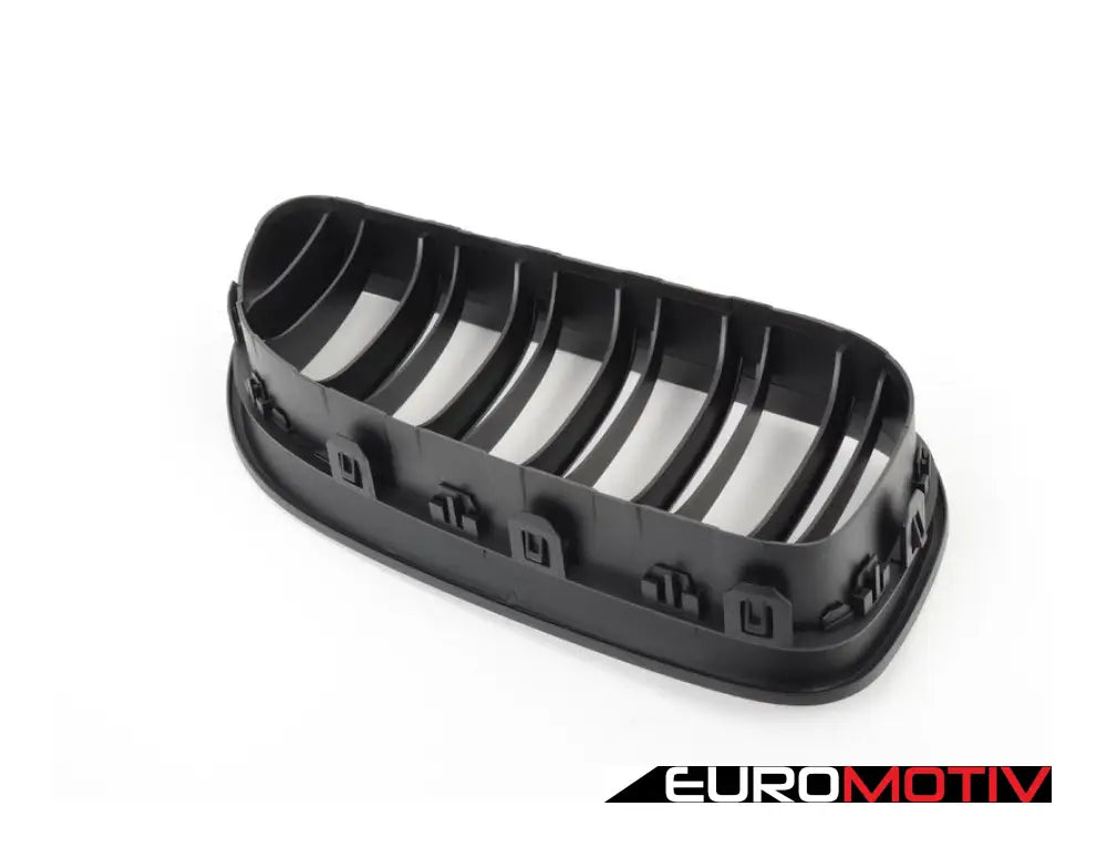 Dual Slats Blackout Grille Set - Matte Black