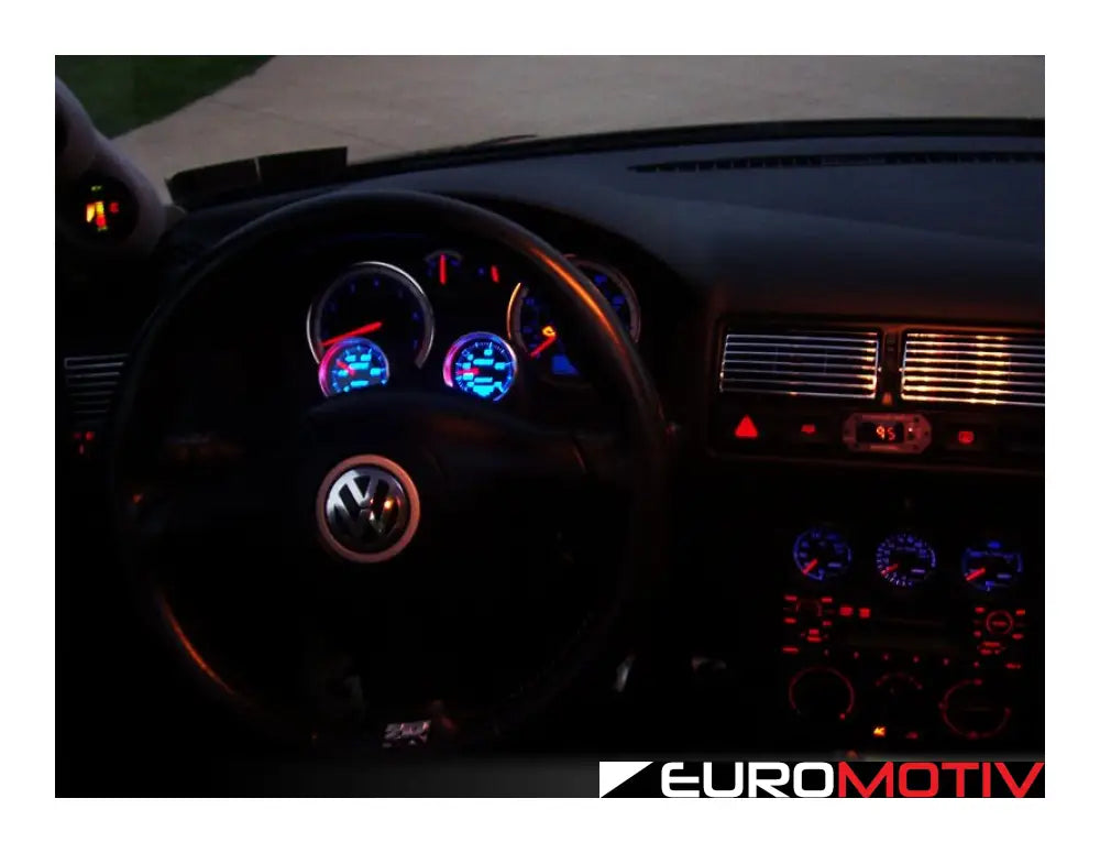 Dual Steering Column Gauge Pod Overlay